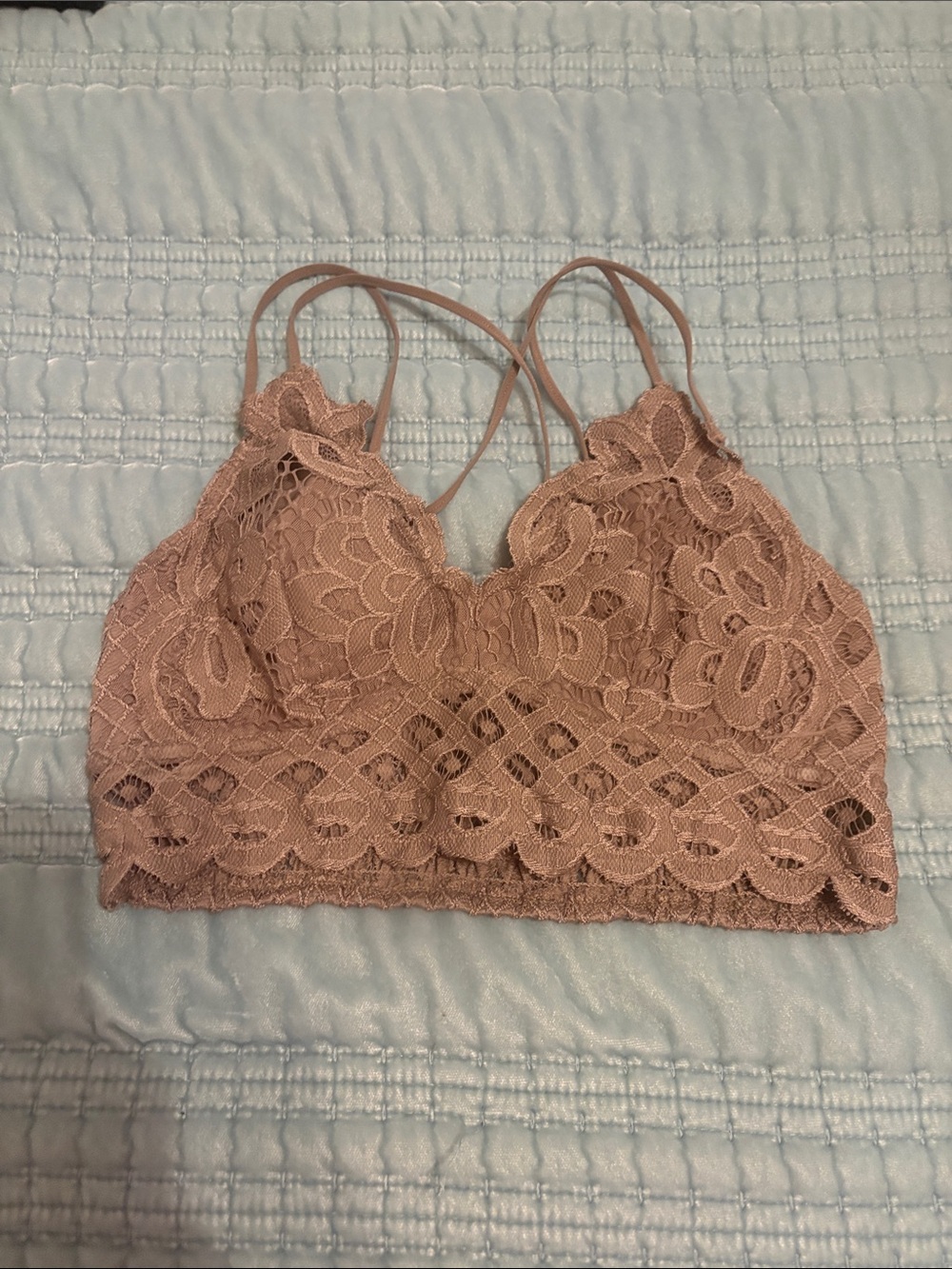 Wishlist Lace Bralette - Rose Taupe